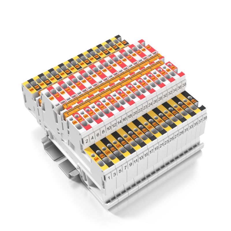 A2T 1.5 KNX RD-BK - Redna stezaljka Push in