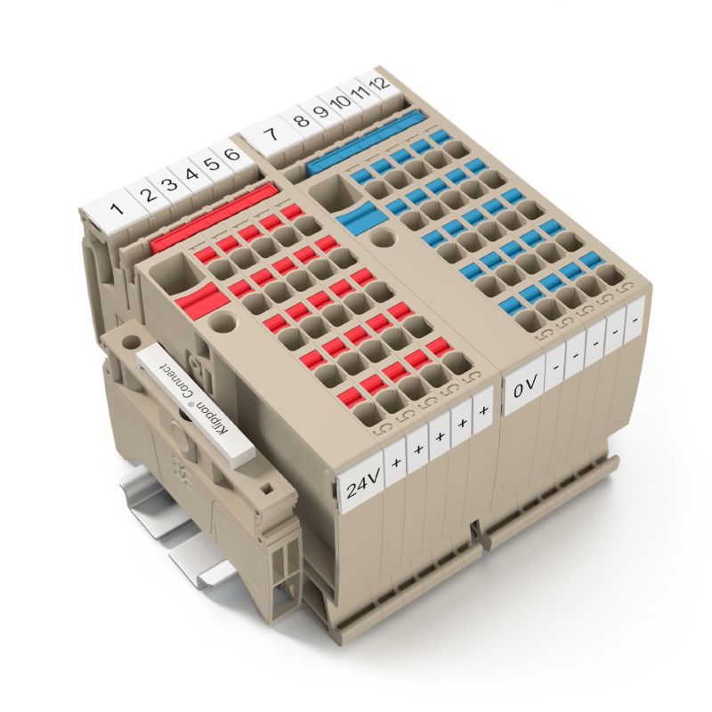 AAP12 10/4X2.5 LO-LI BL/OR - Redna stezaljka Push in
