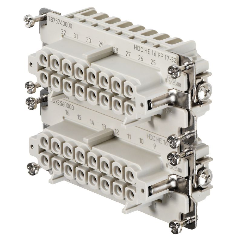 HDC HE 16 FP  17-32 - HDC konektor fiksni umetak