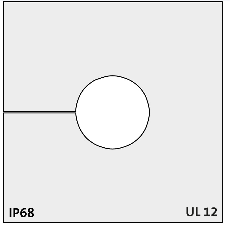 KT 14 grey - Gumeni Uvodnik Rastavljivi