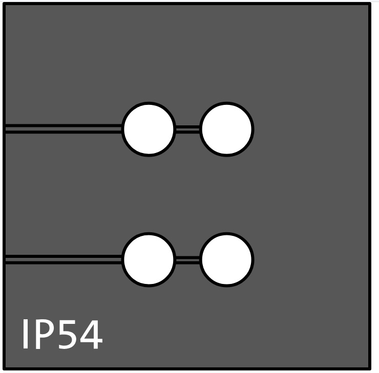 KT 4/ø3 black - Gumeni Uvodnik Rastavljivi