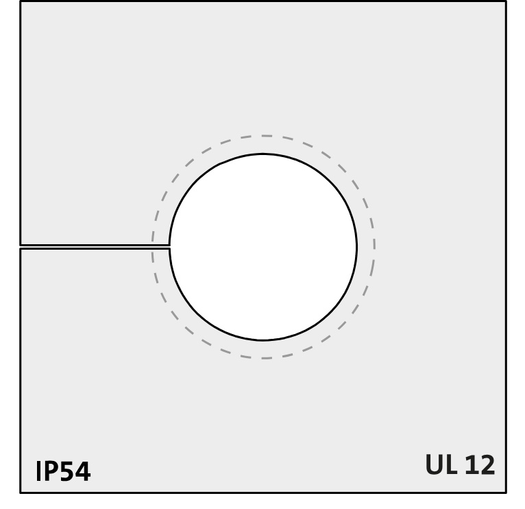 KTMBS 16-19 large (grey) - Uvodnik za kablove sa konektorom