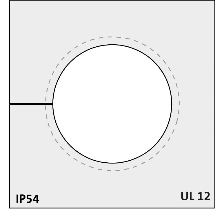 KTMBS 24-27 large (grey) - Uvodnik za kablove sa konektorom