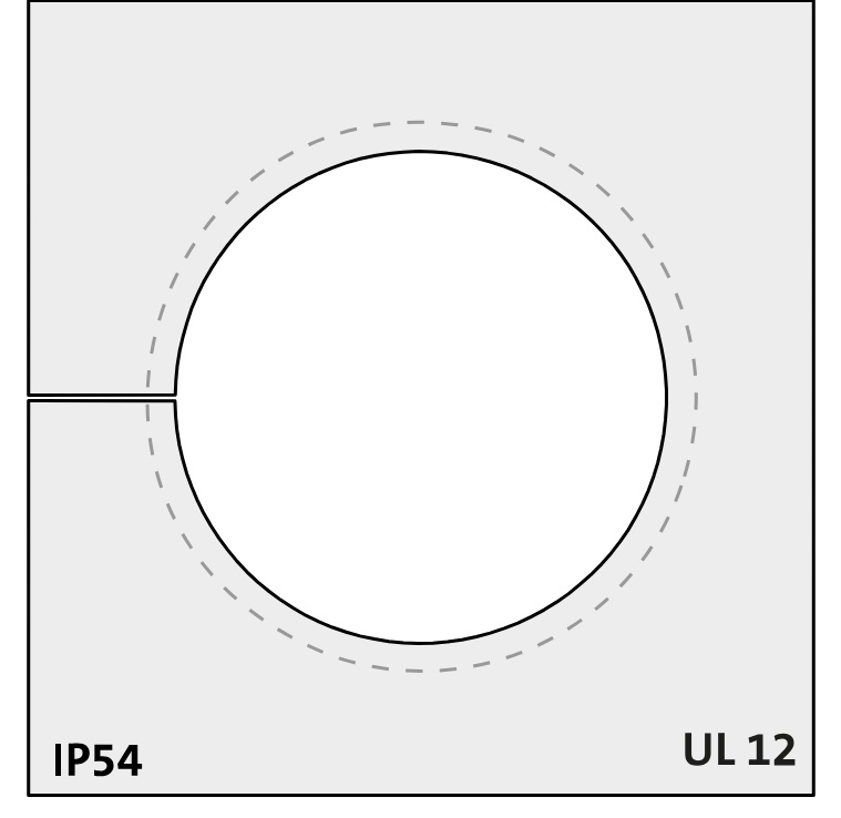 KTMBS 26-29 large (grey) - Uvodnik za kablove sa konektorom