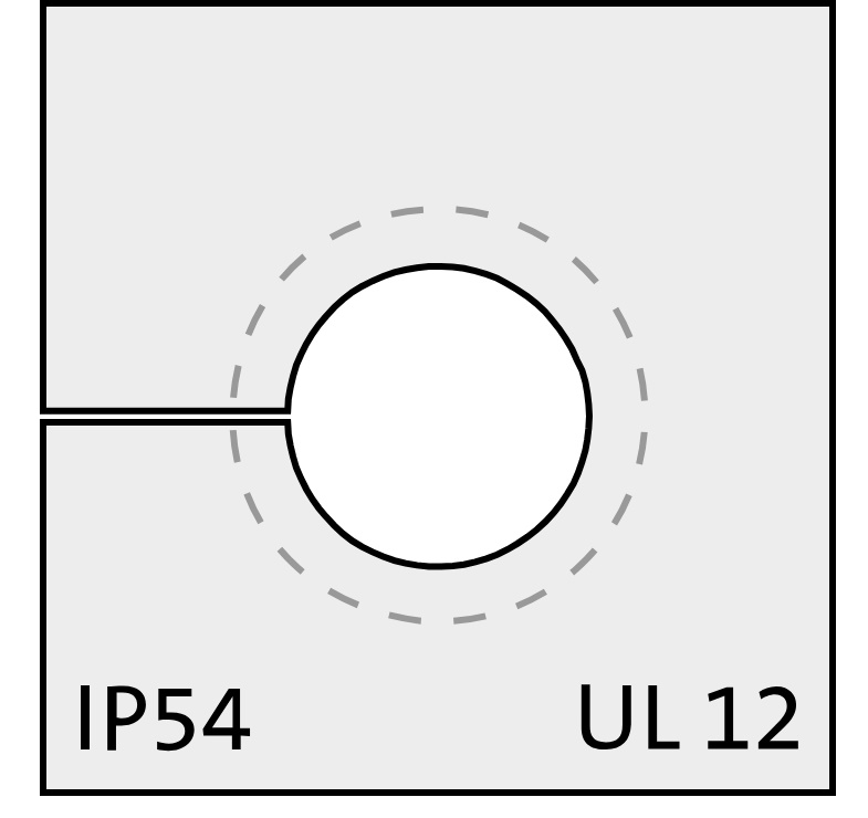 KTMBS 8-11 small (grey) - Uvodnik za kablove sa konektorom