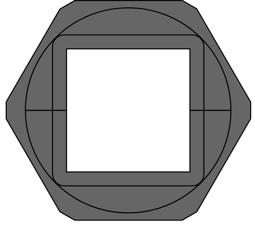 KVT 63/1 black - Uvodnik za kablove sa konektorom