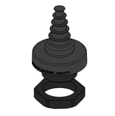 KEL-DPF 25/  3-12 black - Uvodnik za kablove bez konektora