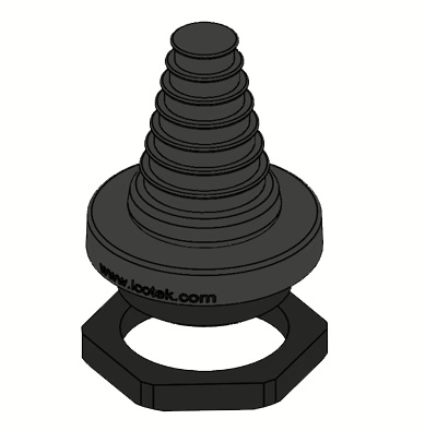 KEL-DPF 40/12-27 black - Uvodnik za kablove bez konektora