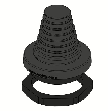 KEL-DPF 50/22-36 black - Uvodnik za kablove bez konektora