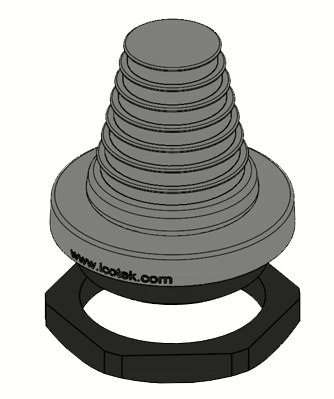 KEL-DPF 50/22-36 grey - Uvodnik za kablove bez konektora