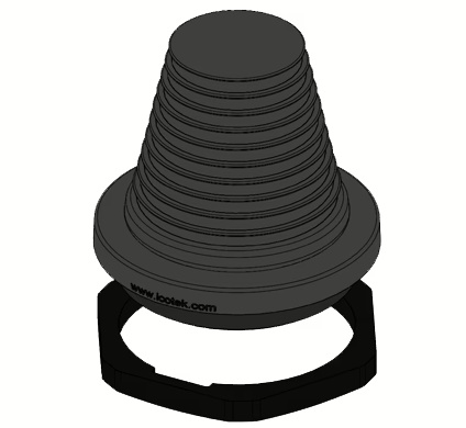 KEL-DPF 75/39-60 black - Uvodnik za kablove bez konektora