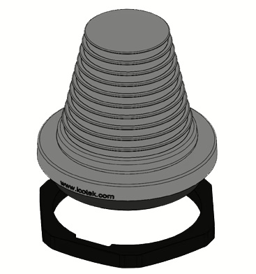 KEL-DPF 75/39-60 grey - Uvodnik za kablove bez konektora