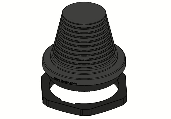 KEL-DPF 85/48-70 black - Uvodnik za kablove bez konektora