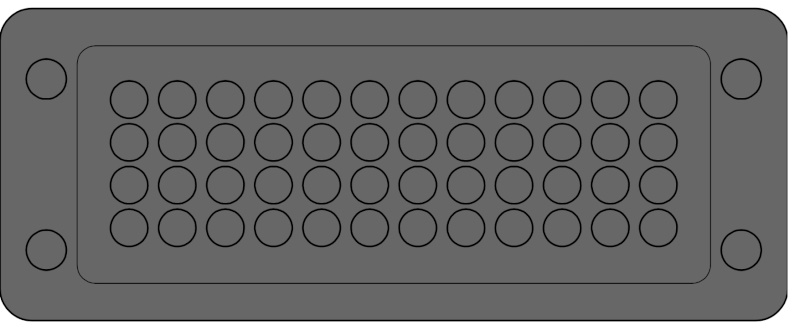 KEL-DPR 24/48 black - Uvodnik za kablove bez konektora